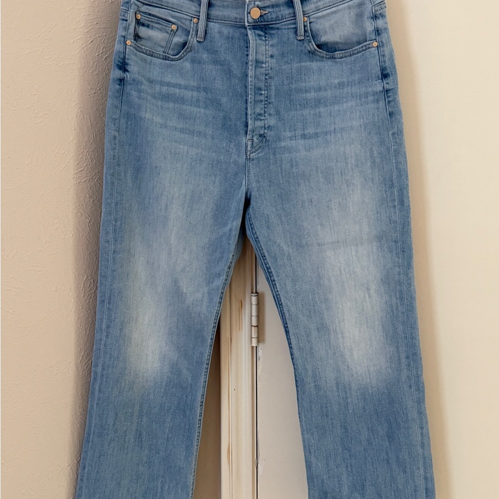 Mother The Tripper Ankle Fray — Island Time wash